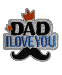 Dad I Love You Patch (Small/Embroidery)