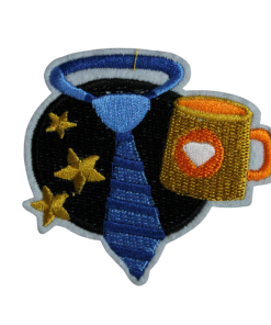 Coat With Cup Patch (Small/Embroidery)
