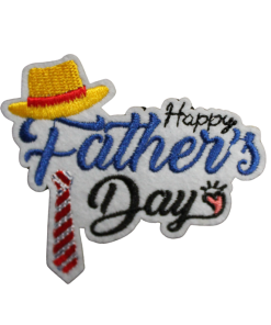 Happy Father's Day Hat Patch (Small/Embroidery)