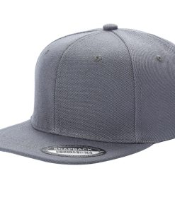Solid Poly Snapback Caps