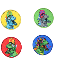 Dinosaurs Wearing Sunglasses Patch(Small/Embroidery)