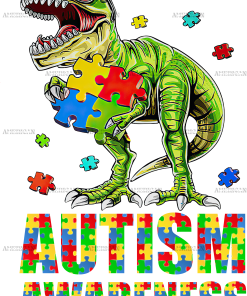 Dinosaur Austin DTF Transfer