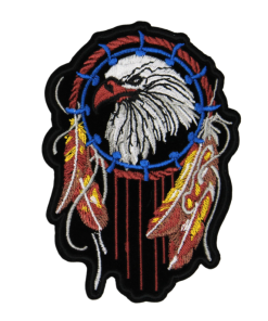 Eagle With Feathers Dream Catcher Patch (Small/Embroidery)