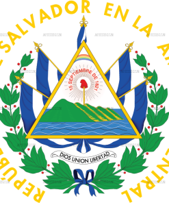 El Salvador Crest Dtf Transfer