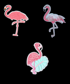 Flamingo Patch (Small/Embroidery)