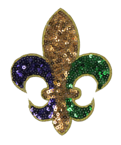 Fleur De Lis Patch (Small/Sequin)