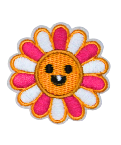 Smiley Face Flower Patch (Small/Embroidery)