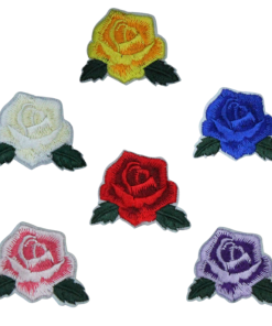 Colorful Tiny Roses Patch (Small/Embroidery)