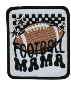 Football Mama White Patch (Small/Embroidery)