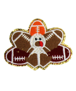 Football Happy Thanksgiving Patch (Small/Chenille)