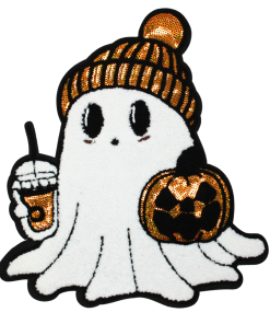 Halloween Ghost Patch (Large/Chenille)