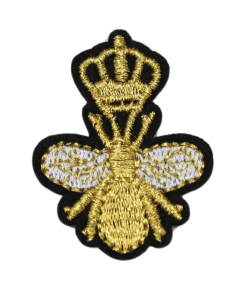 Bee Crown Patch (Small/Embroidery)