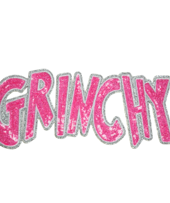 Grinchy Pink Patch (Large/Sequin)
