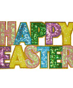 Happy Easter Patch (Large/Sequin)