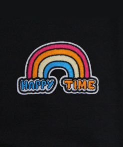 Happy Time Rainbow Patch (Small/Embroidery)