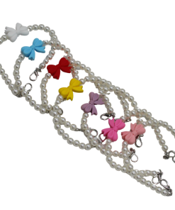 Bow Pearl Hat Chains