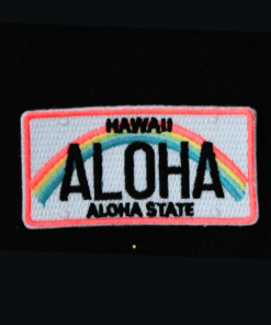 Hawaii Aloha State Patch (Small/Embroidery)