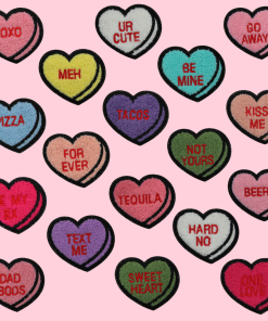 Valentine Hearts Patch (Small/Chenille)