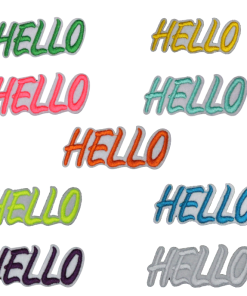 Hello Patch (Small/Embroidery)