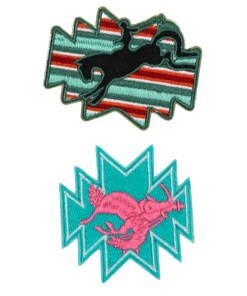 Horse Riding Aztec Patch (Small/Embroidery)