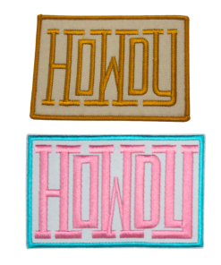 Howdy Gold/Pink Patch (Medium/Embroidery)