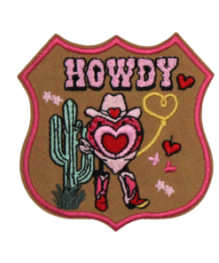 Howdy Heart Patch (Small/Embroidery)