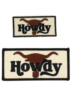 Howdy Cow Skull Patch (Small/Embroidery)