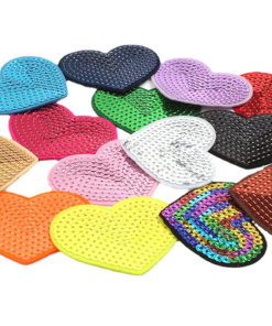 3 Inch Heart Patch (Small/Sequin)