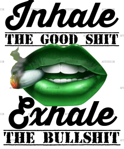 Inhale exhale DTF Transfer