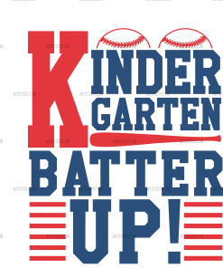 Kindergarten Batter Up DTF Transfer