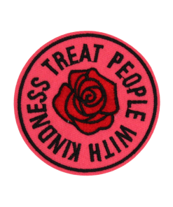 Treat People With Kindness Rose Patch (Small/Embroidery)