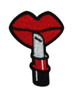 Lips With Lipstick Patch (Small/Embroidery)