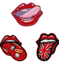 Mouth With Tongue Out Patch (Small/Embroidery)