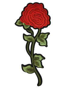 Long Stem Rose Patch (Large/Embroidery)