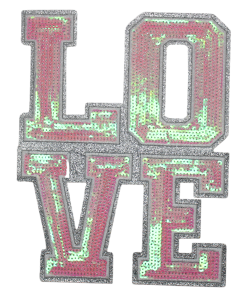 Love Pink Patch (Large/Sequin)