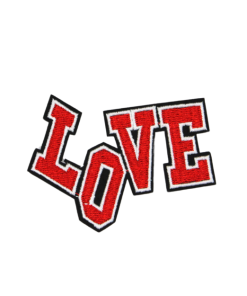 Love Bold Red Patch (Small/Embroidery)