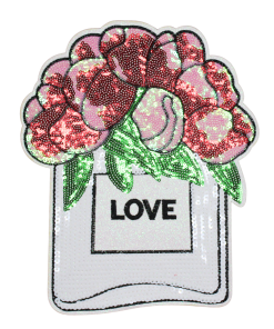 Love Perfume Bottle Patch (Large/Sequin)