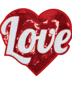 Love Heart Patch (Large/Sequin)