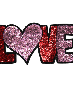 Love Heart Bold Patch (Large/Sequin)