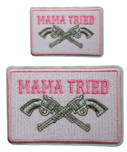 Mama Tried Gun Patch (Small/Embroidery)