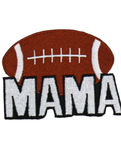 Football Mama Sports Patch (Small/Embroidery)