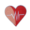 Heartbeat Heart Patch (Small/Embroidery)