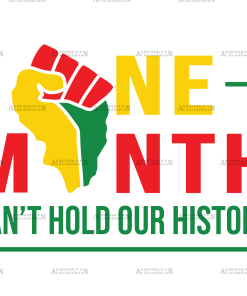 One Month Cant Hold Our History Hand DTF Transfer