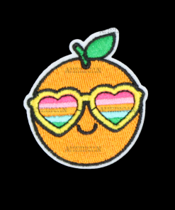 Orange Sunglasses Patch (Small/Embroidery)