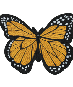 Orange Butterfly Patch (Large/Embroidery)