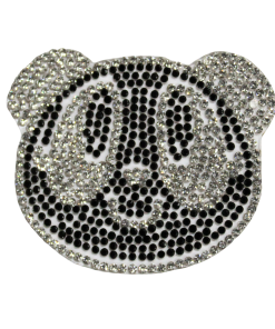 Cute Panda Face Rhinestone Patch