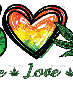Peace love cbd DTF Transfer