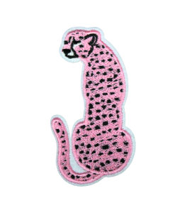 Pink Cheetah Patch (Small/Embroidery)