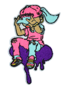 Pink Girl Patch (Large/Chenille)