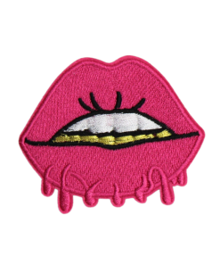 Pink Lips Patch (Small/Embroidery)